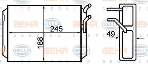 Behr heat exchanger - x1,
