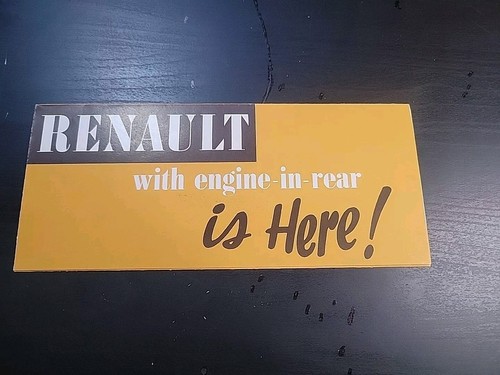 Vtg original car dealership - original,